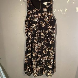 Xhilaration Floral sleeveless dress size small